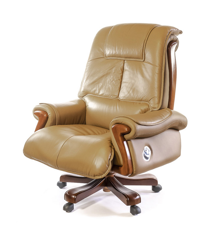 Кресло для руководителя Вольтер EX RL, беж. АКЛАС - фото 1