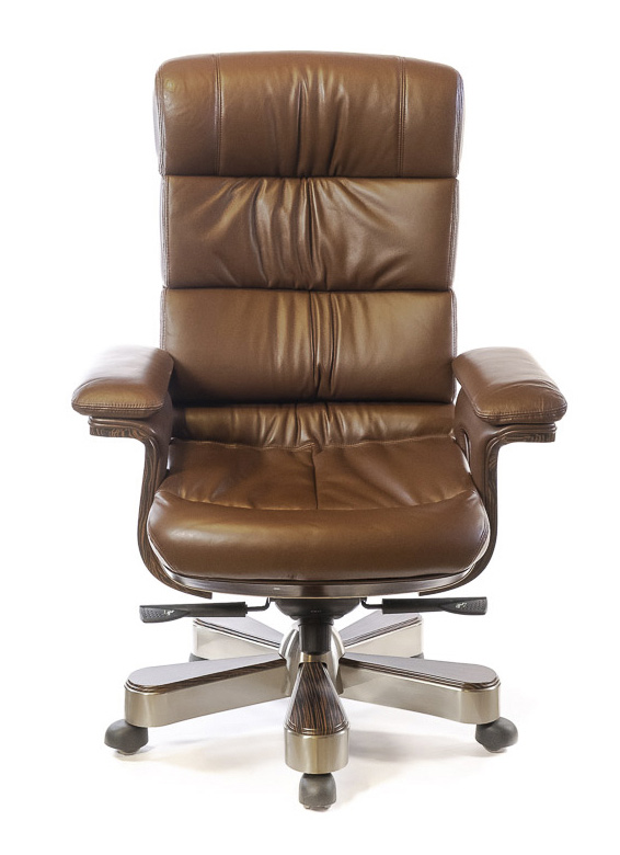 Кресло для руководителя Вудлес EX MB, коричн. АКЛАС - фото 1