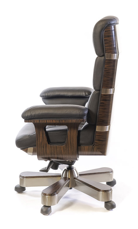 Кресло для руководителя Вудлес EX MB, черн. АКЛАС - фото 1