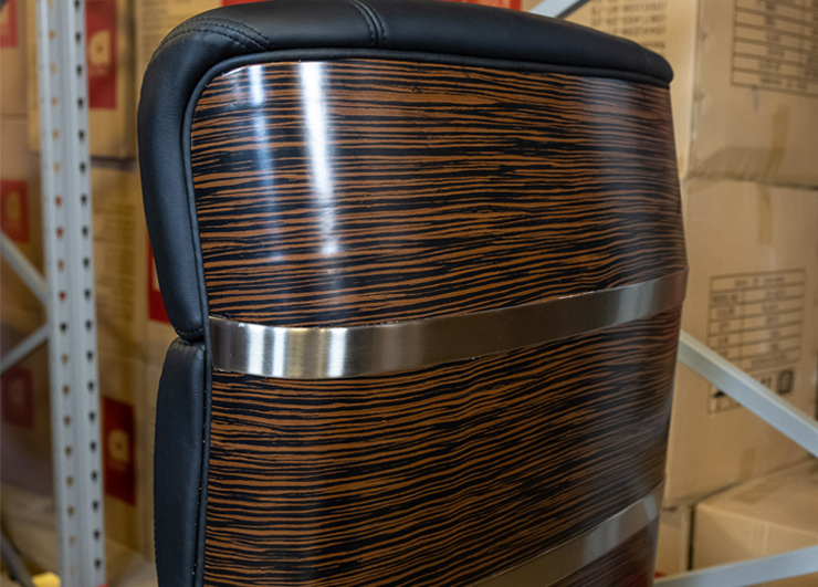 Кресло для руководителя Вудлес EX MB, черн. АКЛАС - фото 2