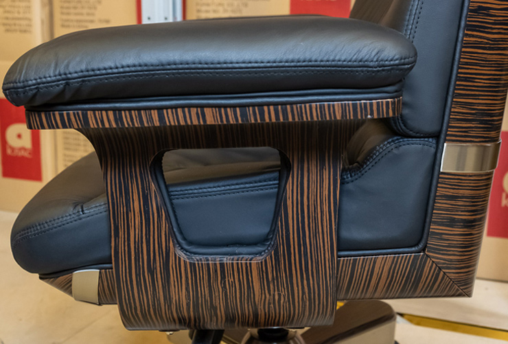 Кресло для руководителя Вудлес EX MB, черн. АКЛАС - фото 3