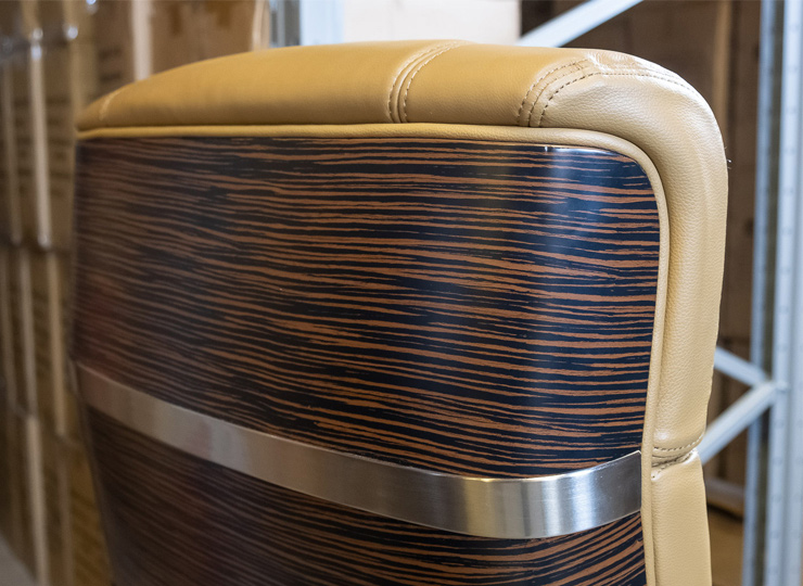 Кресло для руководителя Вудлес EX MB, беж. АКЛАС - фото 2