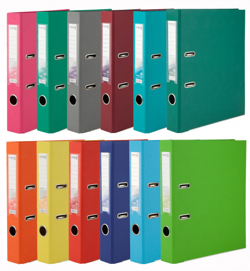 Регистратор 5см. А4 (PP), двусторонний, красн. Axent Delta - фото 4