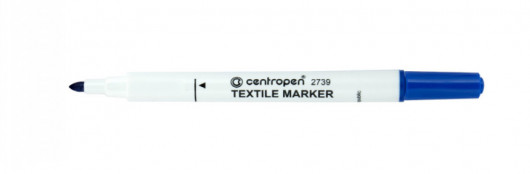 Маркер для маркировки текстиля Textile круглое острие 2739 2мм., син. Centropen - фото 5