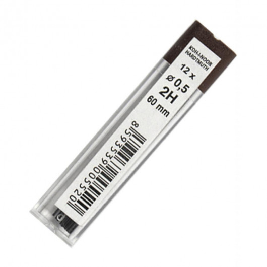 Грифели для автоматического карандаша 0,5мм., 2H Bohemia Works Koh-i-noor - фото 3