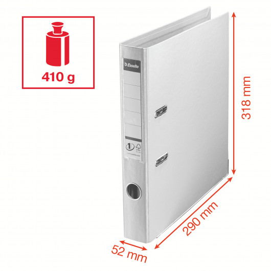 Регистратор 5см. А4 (PP), No.1 Power, мятный Esselte - фото 7