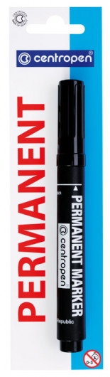 Маркер перманентний, круглий наконечник, 2,5мм., зелен. Centropen — фото 5