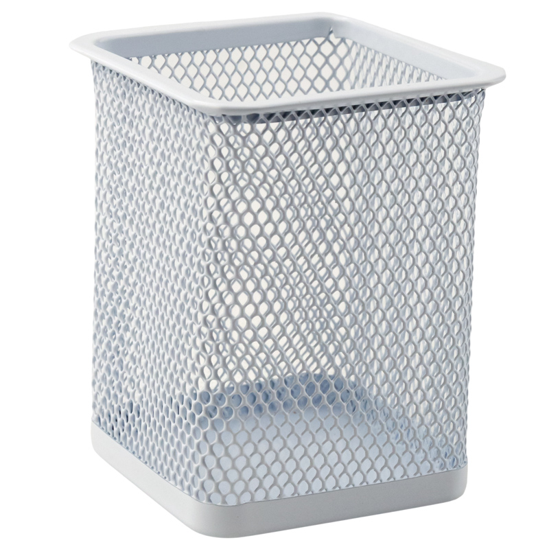 Підставка для ручок мет. перфорована квадратна, біл. Axent — фото 3