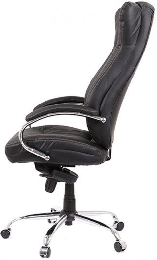 Крісло для керівника Бадалона CH MB (Шкіра LC-A), чорн. АКЛАС — фото 21