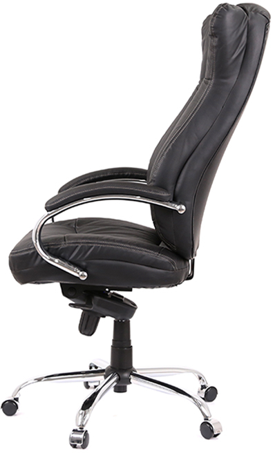 Крісло для керівника Бадалона CH MB (Шкіра LC-A), чорн. АКЛАС — фото 21