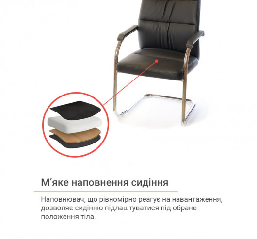 Крісло Натан CH CF, чорн. АКЛАС — фото 12