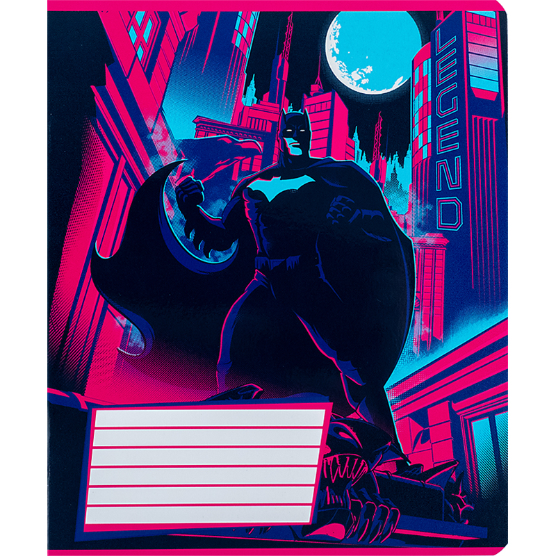 Зошит 18 арк., лін., гібр. лак + УФ лак, DC Comics (DC24-237) Kite — фото 14