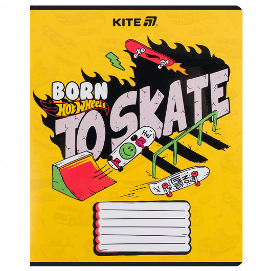 Зошит 18 арк., лін., гібр. лак + УФ лак, Hot Wheels (HW25-237) Kite — фото 17