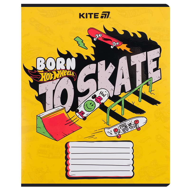 Зошит 18 арк., лін., гібр. лак + УФ лак, Hot Wheels (HW25-237) Kite — фото 17