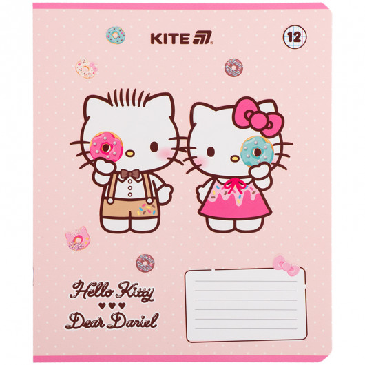 Зошит 12 арк., кл., софт тач + УФ лак, Hello Kitty-2 (HK25-232-2) Kite — фото 13