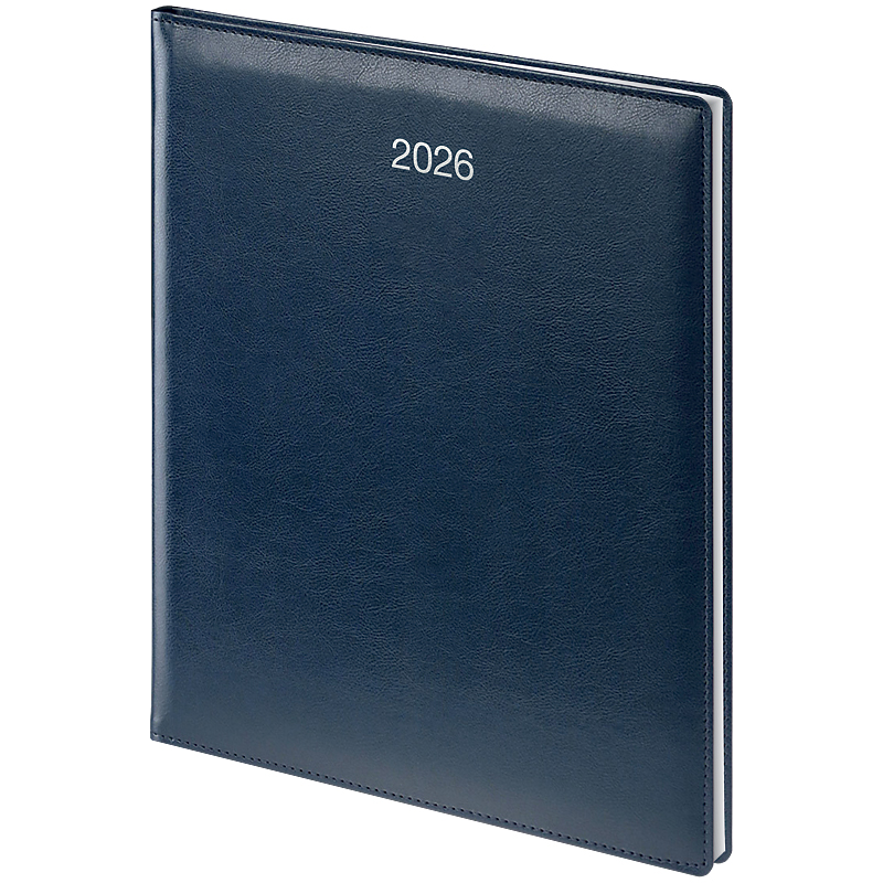 Щотижневик 2026 Бюро Soft, срібне тиснення, синiй Brunnen — фото 4