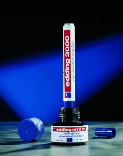 Чорнило для заправки перманентних маркерів E-МTK25, 25мл. , син. Edding — фото 3
