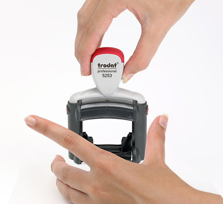 Штамп самонабірний 6-ти рядковий 5253, металевий, 2 текстові пластини Trodat - фото 2