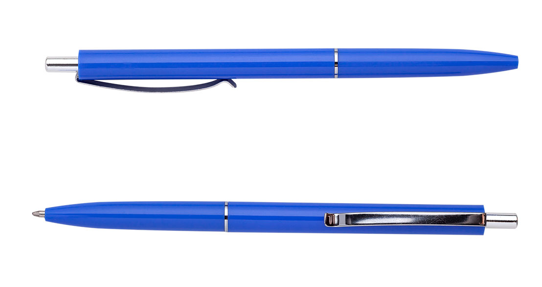 Ручка шариковая автоматическая COLOR, L2U, стержень син., корпус син. BuroMax - фото 1