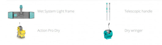 Насадка Моп плоская для швабры 40*13см. Microriccio Wet System микрофибра, желт. TTS - фото 4