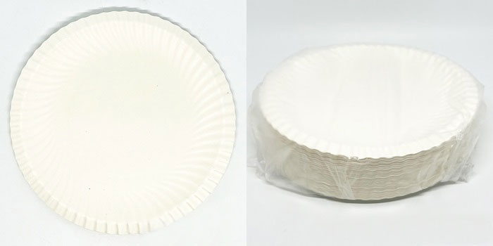 Тарілки одноразові d=18см. без відділень 100шт/уп., біл. Україна — фото 2