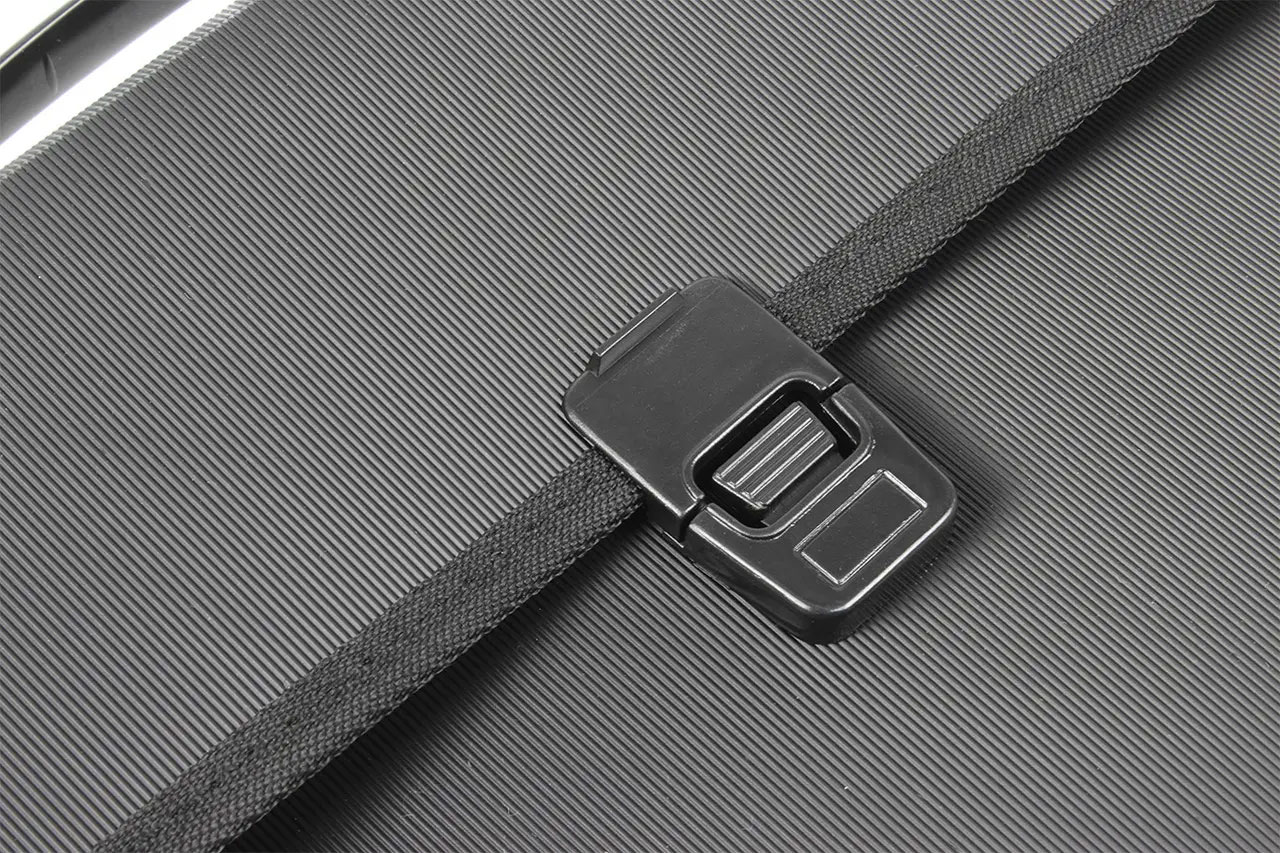 Портфель-картотека на 2 отделения, В4, с тканевой окантовкой, черн. 4Office - фото 5