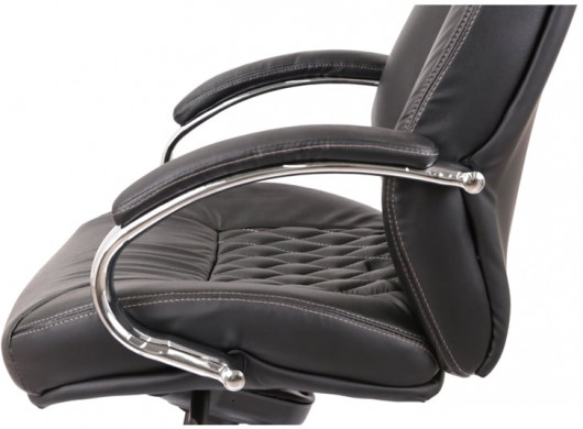 Кресло Луизиана MB (GB-242CC) (Кожа LC-A) черный АКЛАС - фото 12