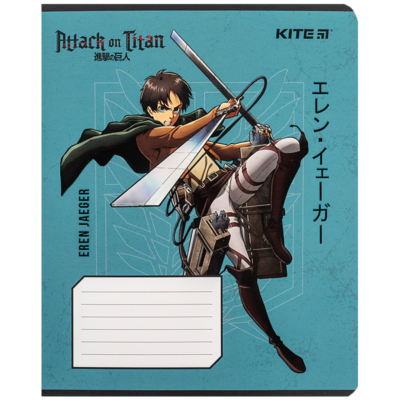 Зошит 12 арк., лін., софт тач + УФ лак, Attack on Titan (AT24-234) Kite — фото 12