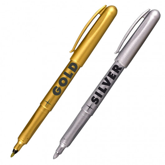 Маркер Silver  2690, круглий наконечник 1,5-3мм., срібл. Centropen — фото 3