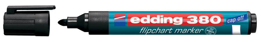 Маркер для флипчарта (по бумаге) кругл. острие 380 1,5-3мм., набор 4шт./уп. Edding - фото 7