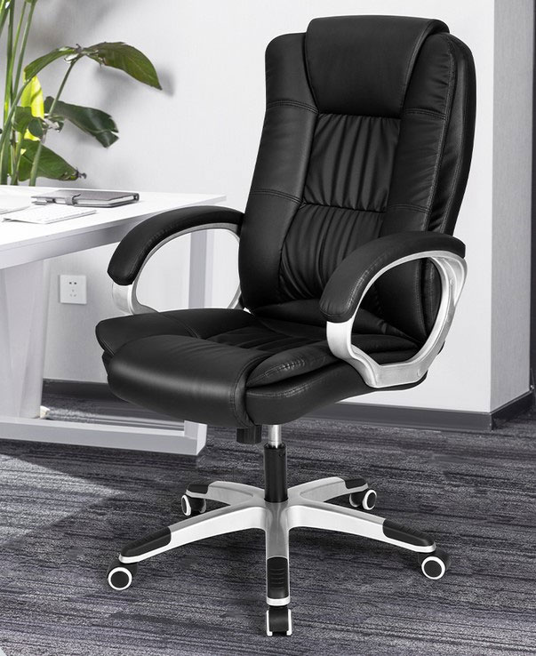 Кресло офисное эргономичное DELI EXECUTIVE CHAIR, PU кожа (4524), черн. DELI - фото 2