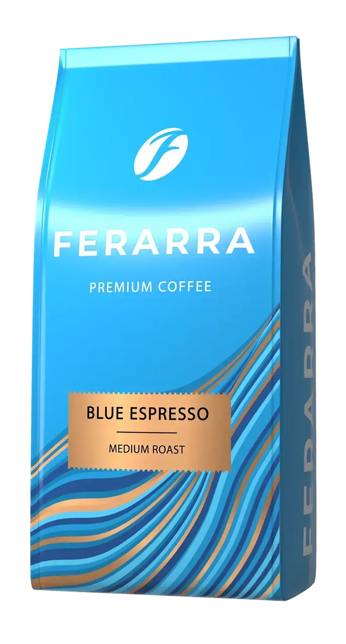 Кофе в зернах Ferarra Blu Espresso, бленд робусты и арабики, 1кг. (4820198874100) Ferarra - фото 1