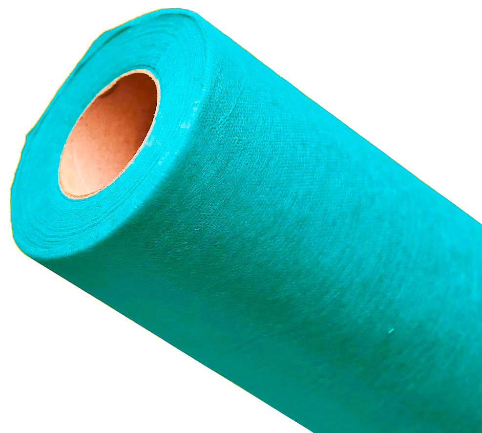 Простынь одноразовая Economy 80см.*100м., 20г/м2., спанбонд, бирюз. (01.108) Medicom - фото 1