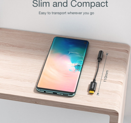 Адаптер Type-C - Jack 3,5 мм чорний (AUX003-BK), черн. CHOETECH - фото 7