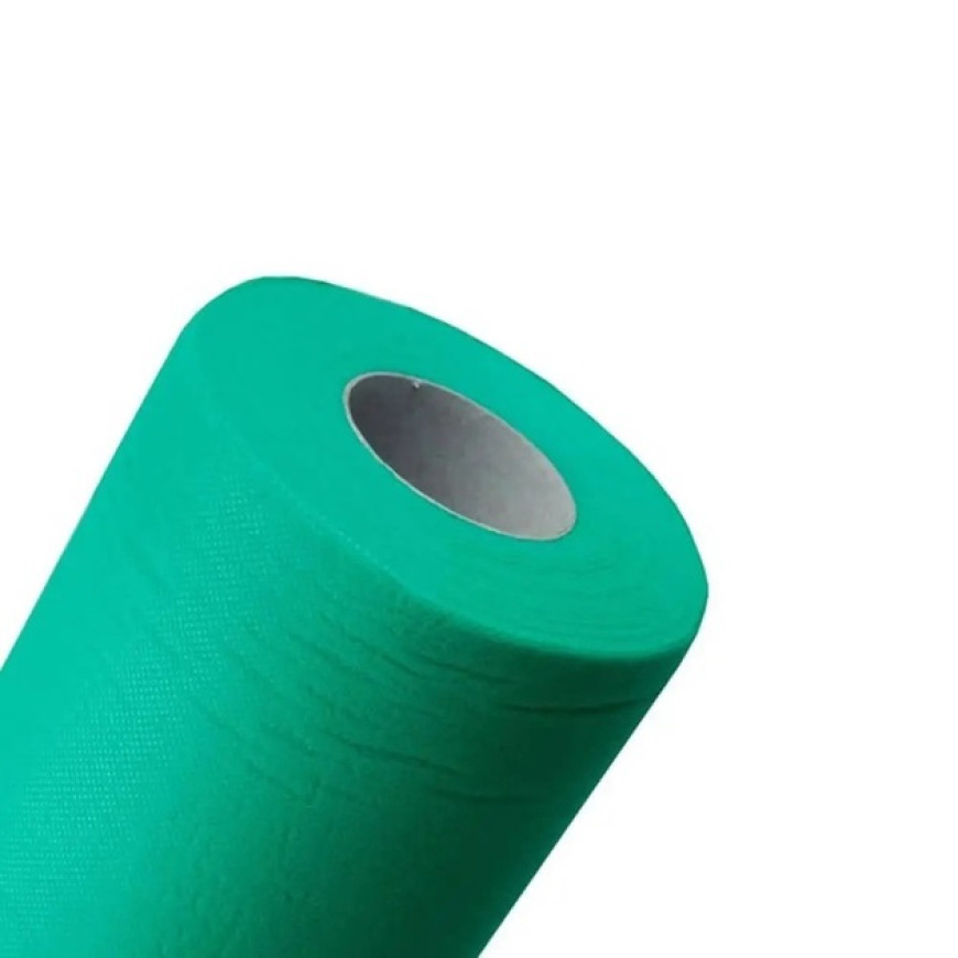 Простынь одноразовая Economy 80см.*100м., 20г/м2., спанбонд, зелен. (01.102) Medicom - фото 2