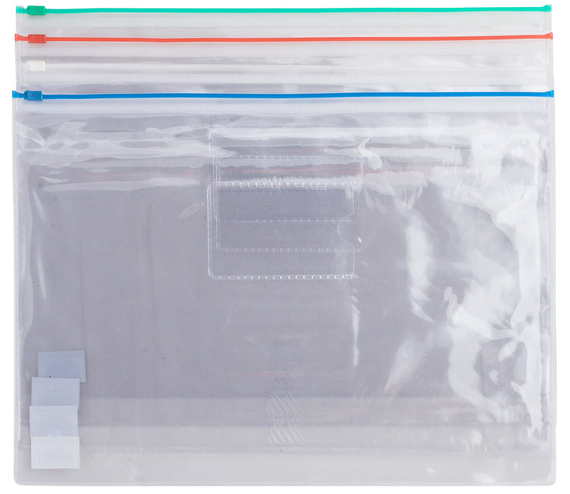 Папка-конверт на молнии А4, красн. BuroMax - фото 2