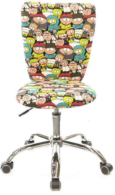 Кресло Детское поворотное Кеви CH TILT Принтовый АКЛАС - фото 3