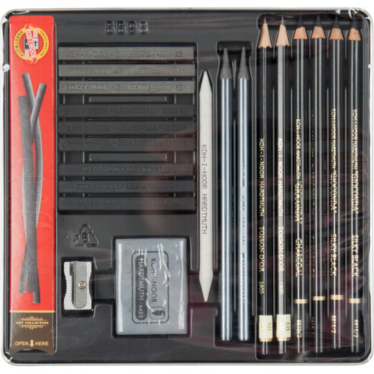 Набор художника Gioconda 8898, 23 предмета в металлическом пенале Koh-i-noor - фото 5