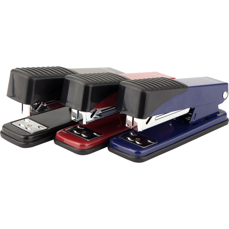 Степлер 24/6 Exakt-2, 25л., глубина скрепления 55мм., метал., 4925-A красн. Axent - фото 5