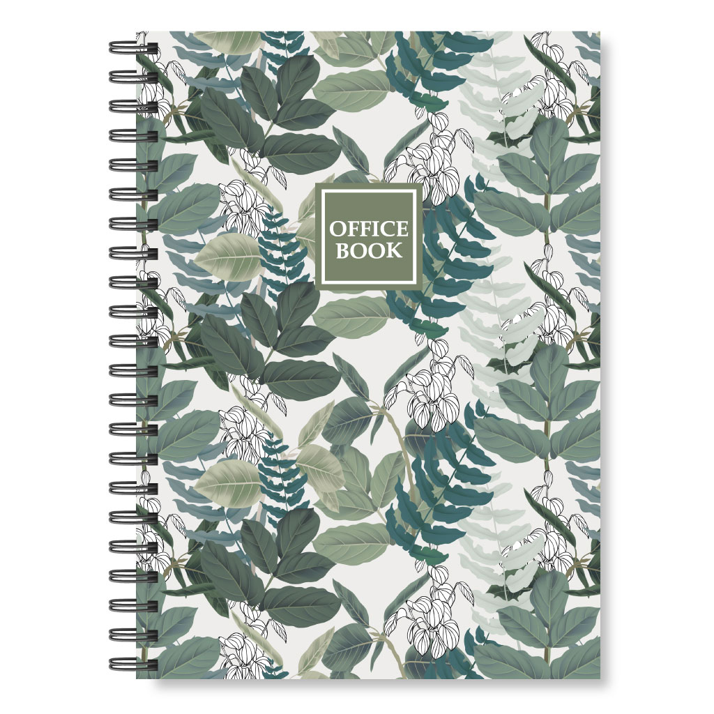 Тетрадь на спирали А4, 100л., клетка, твердая обложка 