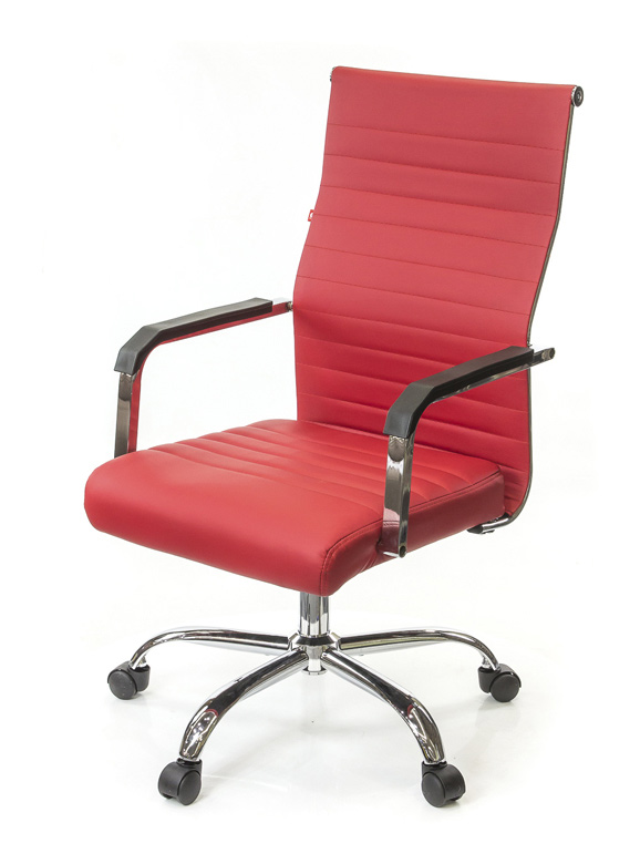 Кресло для персонала Кап FX СН TILT, красн. АКЛАС - фото 1