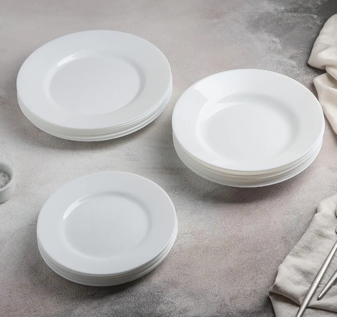 Тарілка десертна EVERYDAY, 19см., 6шт/уп. (G0565), біл. Luminarc — фото 3