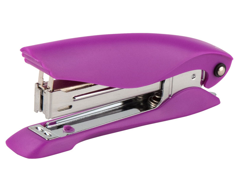 Степлер №10(10/5) Ultra, 12л., глубина 55мм., пластик., фиолет. Axent - фото 7