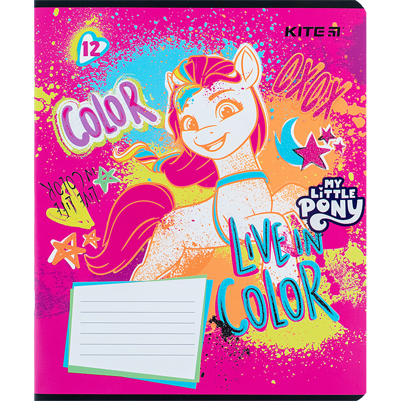 Тетрадь 12 лист., лин., УФ лак + глитер, Little Pony (LP24-234) Kite - фото 13