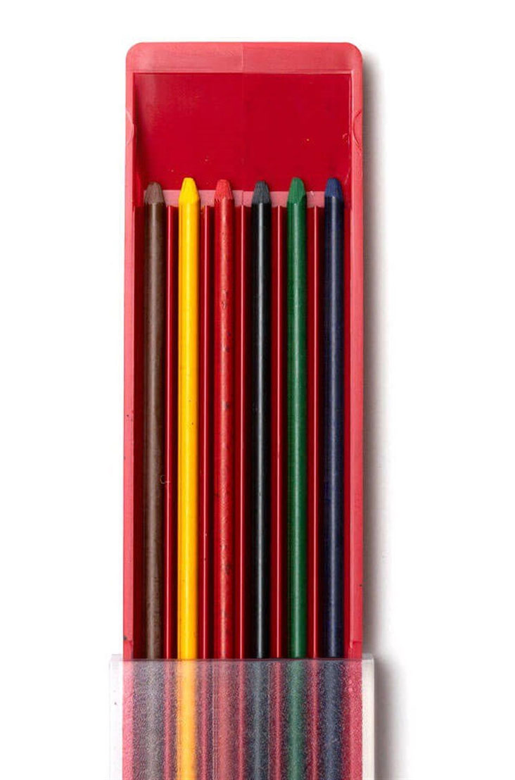 Грифели для цангового карандаша 2,0мм., 120мм., 6 цветов, 6шт/уп., (4301) Koh-i-noor - фото 4