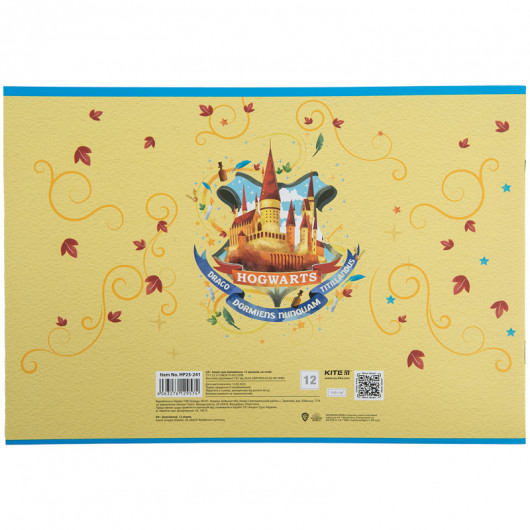 Зошит для малювання, 12 арк., скоба, софт тач + УФ лак,  «Harry Potter» Kite — фото 10