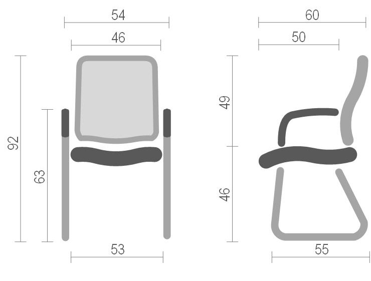 Кресло для персонала Мираж FX CH CF, черн. АКЛАС - фото 3