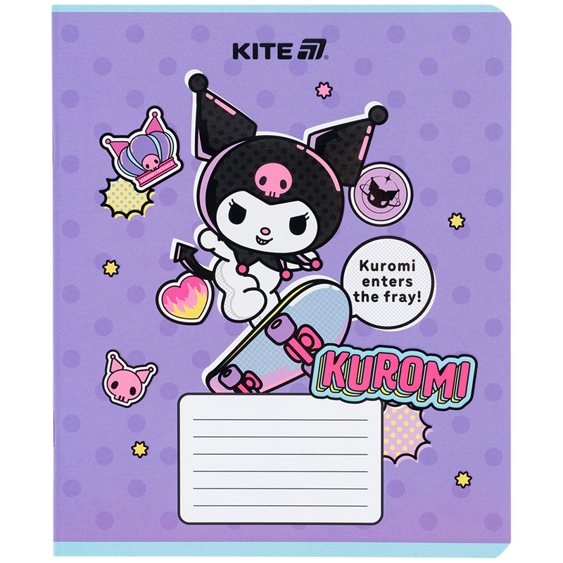 Зошит 18 арк., лін., софт-тач + УФ лак, Hello Kitty-2 (HK25-237-2) Kite — фото 13
