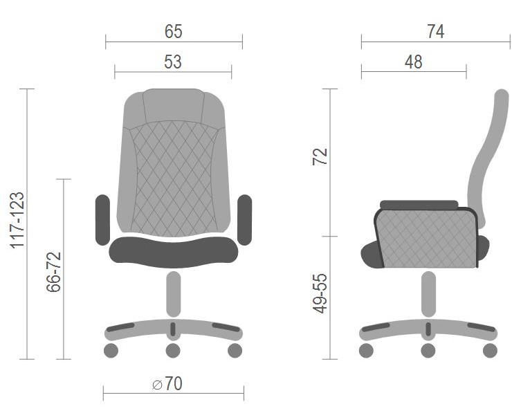 Крісло для керівника Олбері Рідо CH SR, чорн. АКЛАС - фото 2