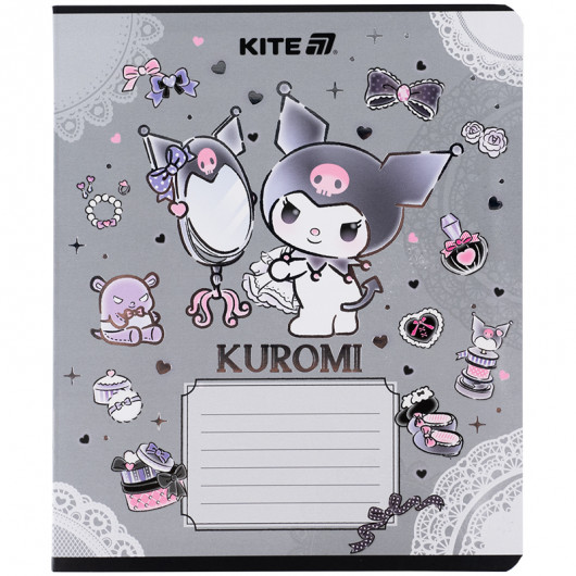 Зошит 18 арк., лін., фольга + УФ лак, Hello Kitty-1 (HK25-237-1) Kite — фото 13